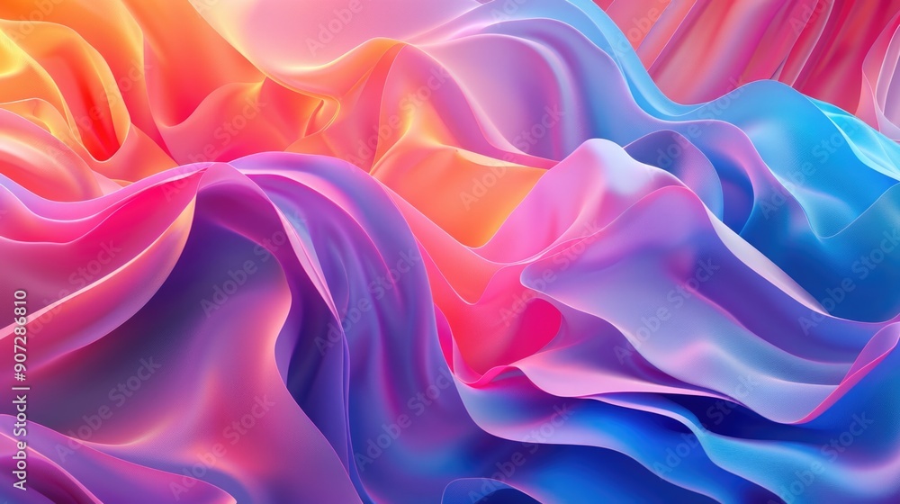 A close-up view of a vibrant and textured fabric A close-up view of a vibrant and textured fabric