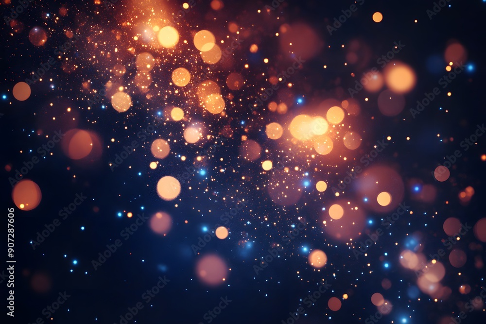 Fototapeta premium Shiny Christmas background with festive glitter effect