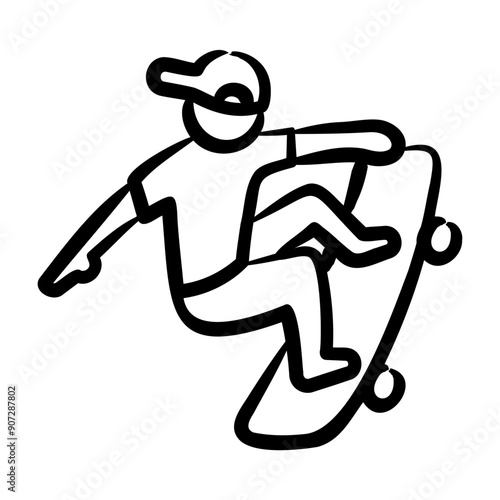 Skateboarding Tricks Icon
