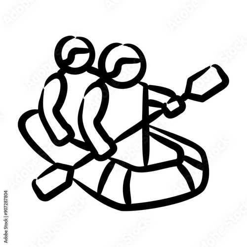 White Water Rafting Icon