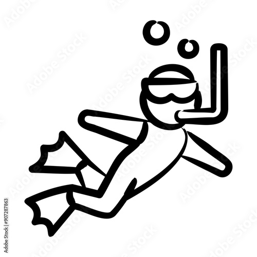 Free Diving Icon
