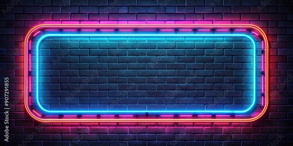 Night neon retro signboard glowing in the dark , nightlife, vintage, fluorescent, street, city, urban, bright Night neon retro signboard glowing in the dark , nightlife, vintage, fluorescent, street, city, urban, bright