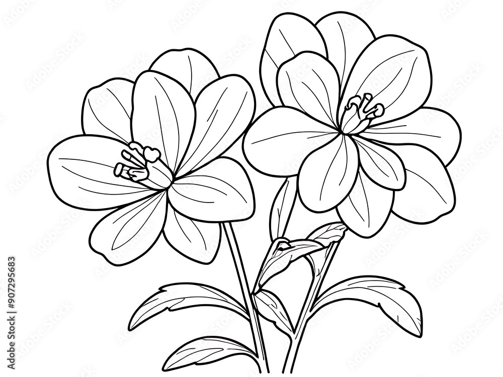 Creative Flower Outline Vector Art Creative Flower Outline Vector Art