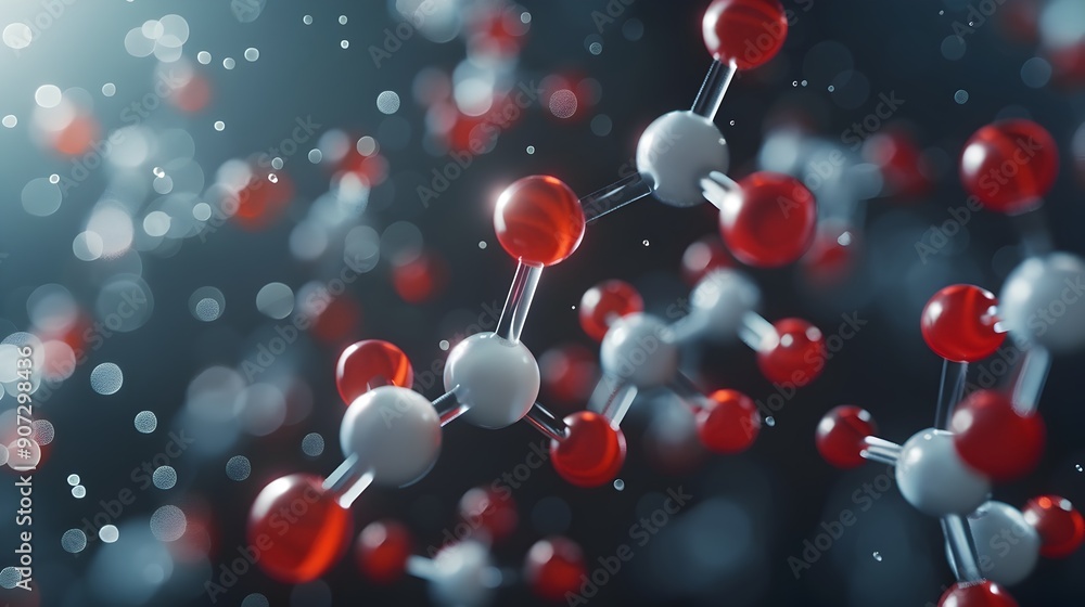Intricate 3D Molecule Structure with Chemical Bonds and Scientific Visuals Intricate 3D Molecule Structure with Chemical Bonds and Scientific Visuals