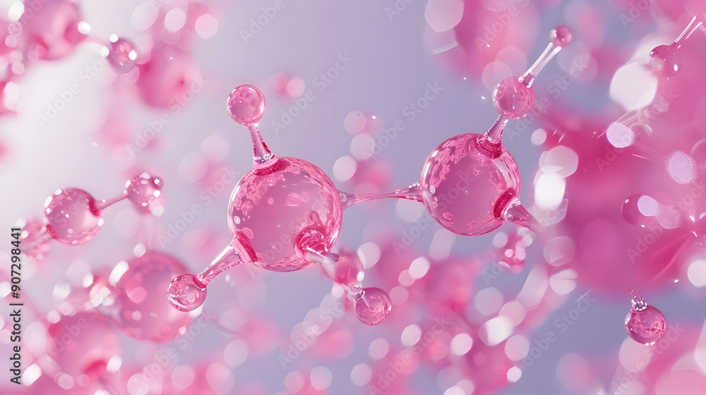 Intricate 3D Rendering of Complex Molecular Structure and Chemical Bonds Intricate 3D Rendering of Complex Molecular Structure and Chemical Bonds