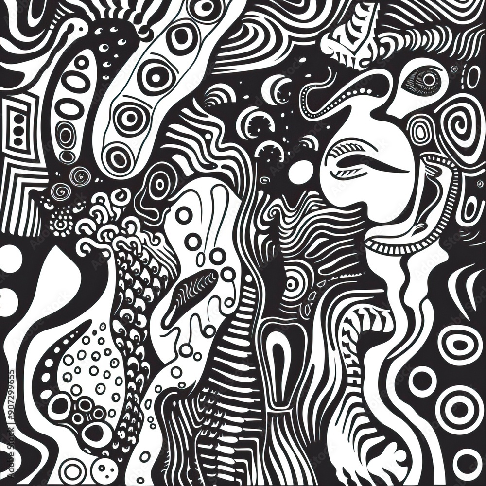 Hand drawn abstract doodle background Hand drawn abstract doodle background