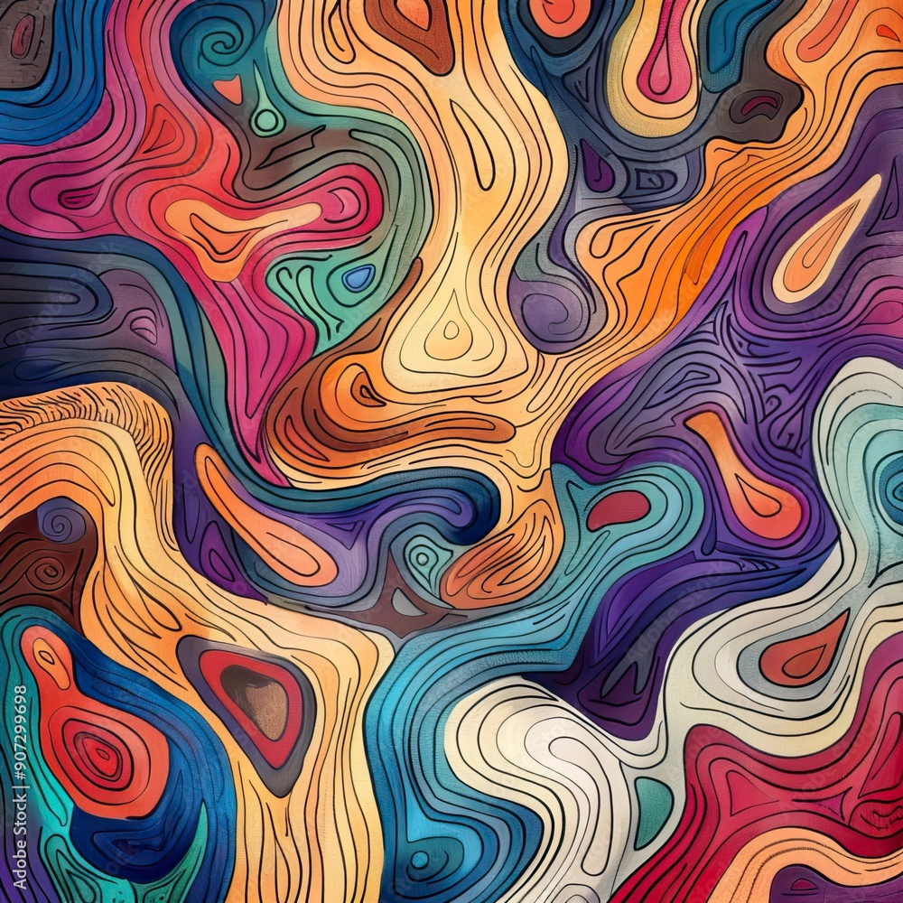 Hand drawn abstract doodle background Hand drawn abstract doodle background