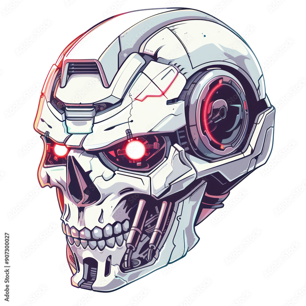 Cyber Skull Illustration. Cyber Skull Illustration.