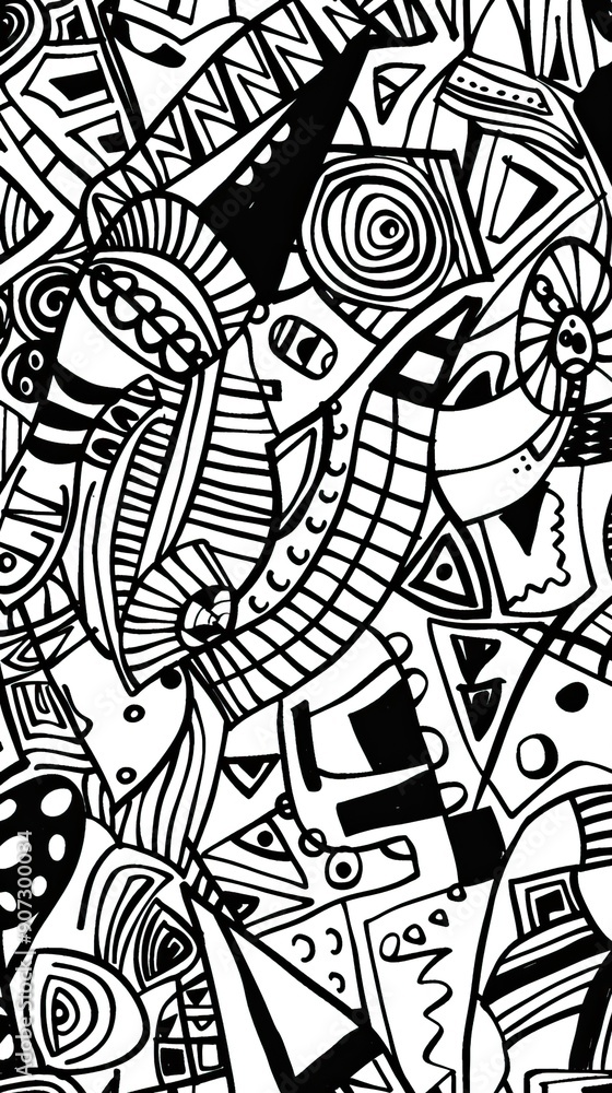 Hand drawn abstract doodle background Hand drawn abstract doodle background