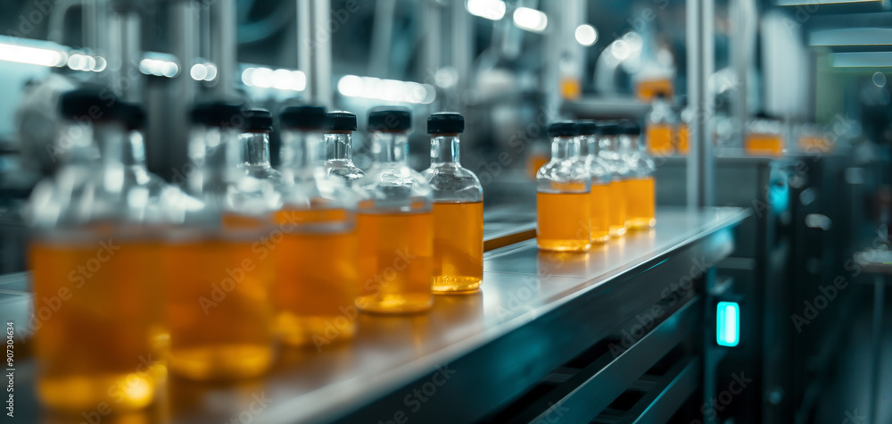 Bottling Process on Automated Production Line
Bottling Process on Automated Production Line