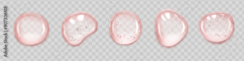 Collagen serum or essence drops . Collagen serum bubbles. Cosmetic essence. Concept skincare cosmetics solution