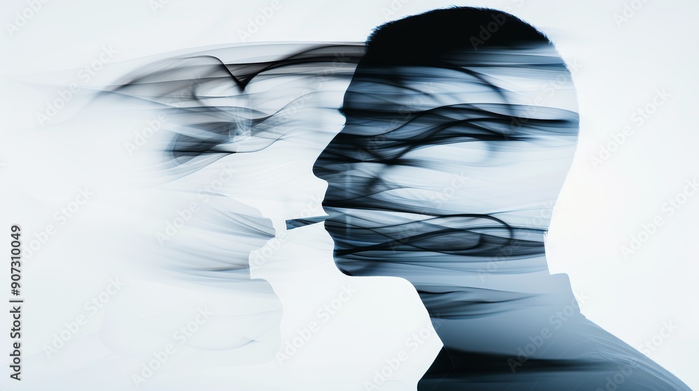 Artistic portrayal of a dance instructor with a whistle, double ...