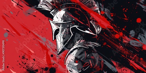 Spartan Warrior in Red