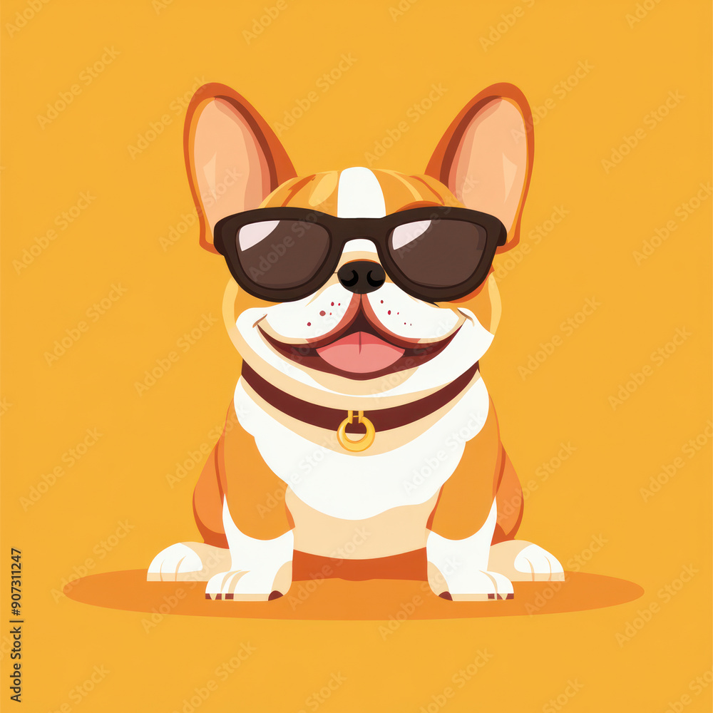 Bulldog with sunglasses Bulldog with sunglasses