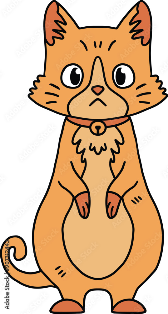 A cat with a collar is sitting on the ground A cat with a collar is sitting on the ground