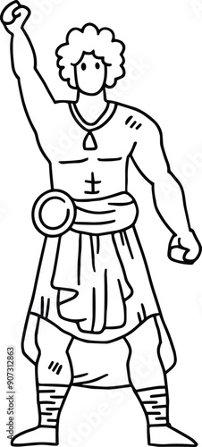 Wallpaper Mural A man in a Roman costume Torontodigital.ca