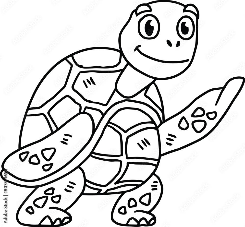 A turtle is standing with its front legs outstretched A turtle is standing with its front legs outstretched
