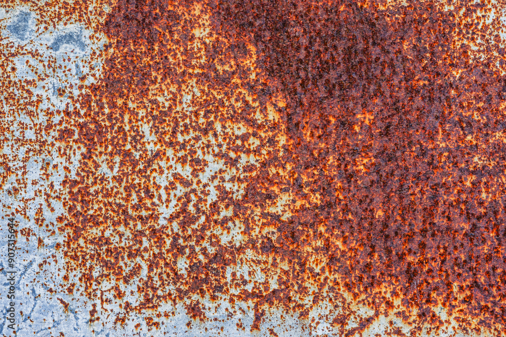 Rusty Surface of a metal sheet.