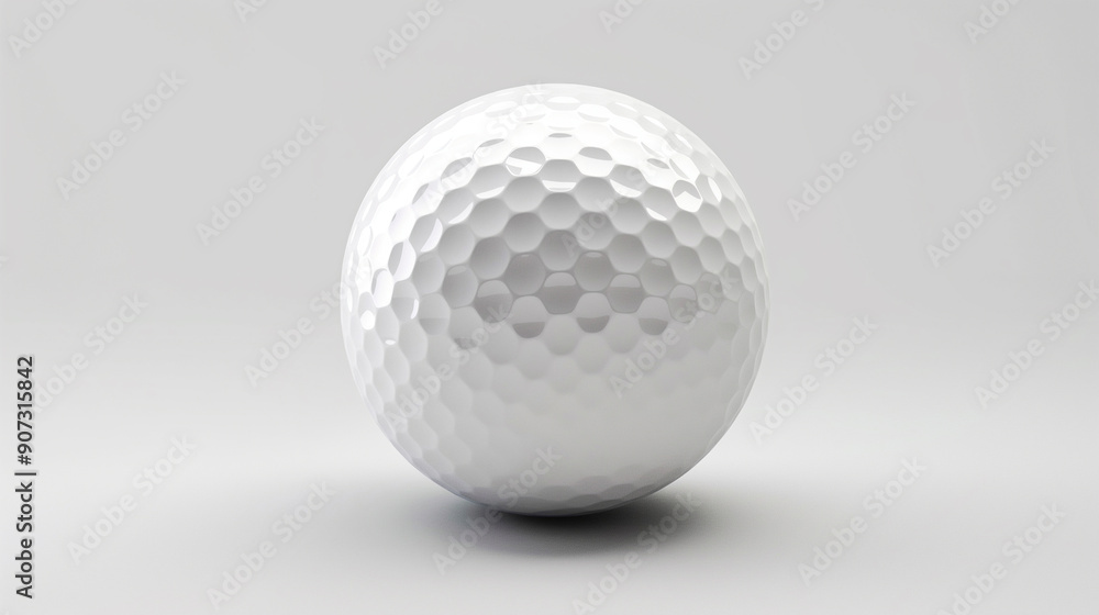 Golf ball isolated on white background 3d rendering Golf ball isolated on white background 3d rendering