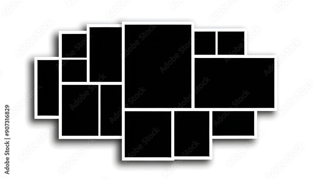 Photo frame collage modern concept background 1 Photo frame collage modern concept background 1