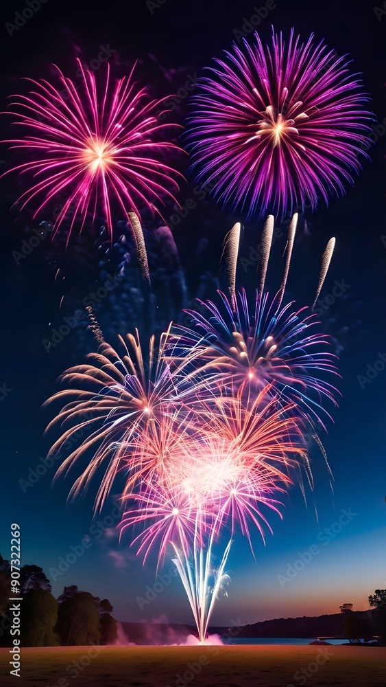 fireworks in the sky