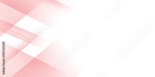 White abstract geometric background with white paper sheets soars as abstract spaces with rectangles, parallel stripes, perspective, shadows in simple strict modern material in triangle and square.