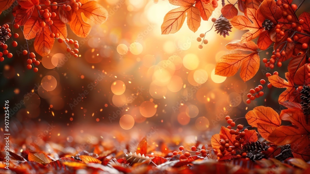 Autumn Bliss: Soft Focus Brown Thanksgiving Vector Horizontal Background with Happy Vibes Autumn Bliss: Soft Focus Brown Thanksgiving Vector Horizontal Background with Happy Vibes