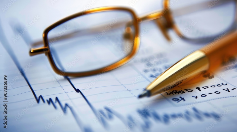 Close-up of a pen pointing at stock market data on a screen, emphasizing financial analysis and market trends.. Close-up of a pen pointing at stock market data on a screen, emphasizing financial analysis and market trends..