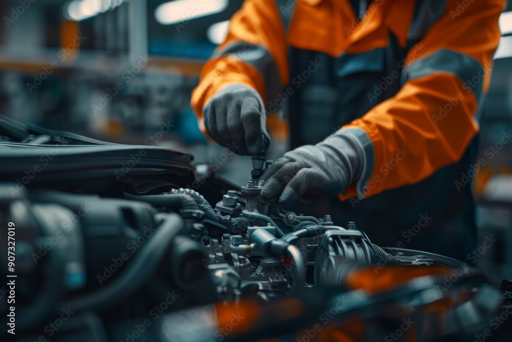 professional mechanic in action professional mechanic in action