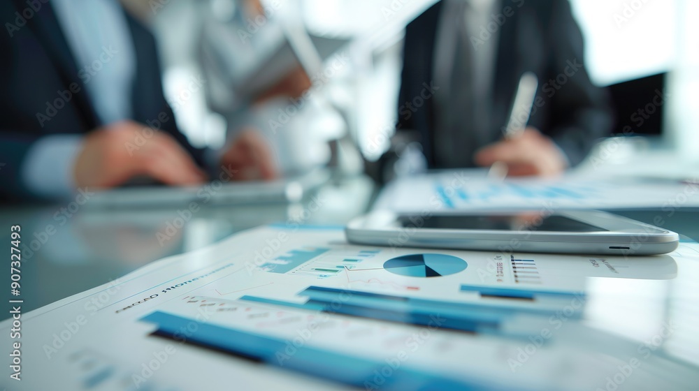 Close-up of a person analyzing financial charts and graphs with a pen and a laptop, highlighting data analysis, financial planning, and business strategy.. Close-up of a person analyzing financial charts and graphs with a pen and a laptop, highlighting data analysis, financial planning, and business strategy..