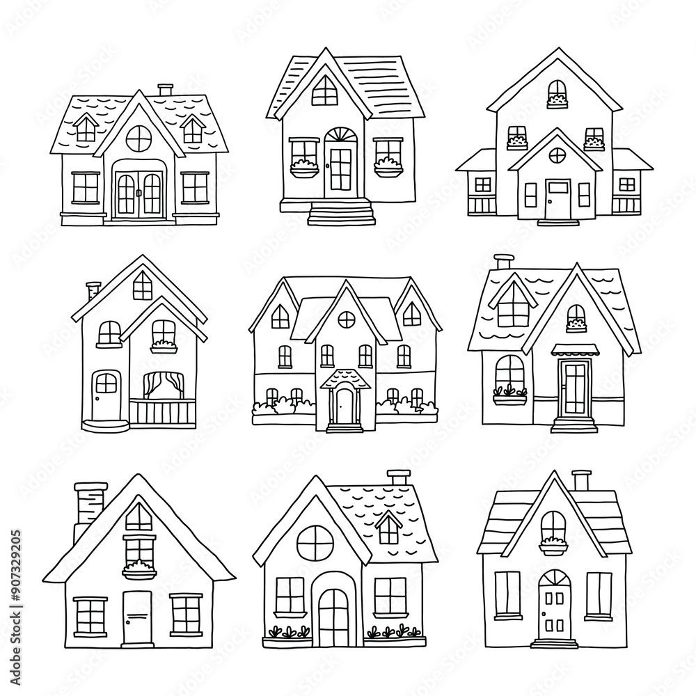 house hand drawn illustration vector house hand drawn illustration vector