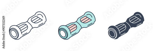 self balancing scooter, hoverboard icon symbol vector illustration isolated on white background