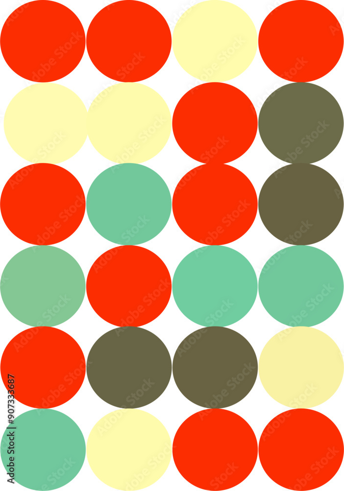 the pattern of the 1960s. vector illustration. circles the pattern of the 1960s. vector illustration. circles