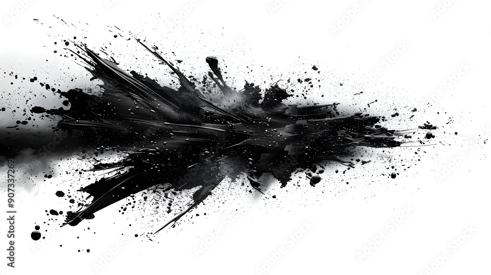 Black Ink Splatter Abstract Background Black Ink Splatter Abstract Background