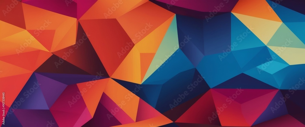 Colorful Polygonal Gradient Abstract Background Colorful Polygonal Gradient Abstract Background
