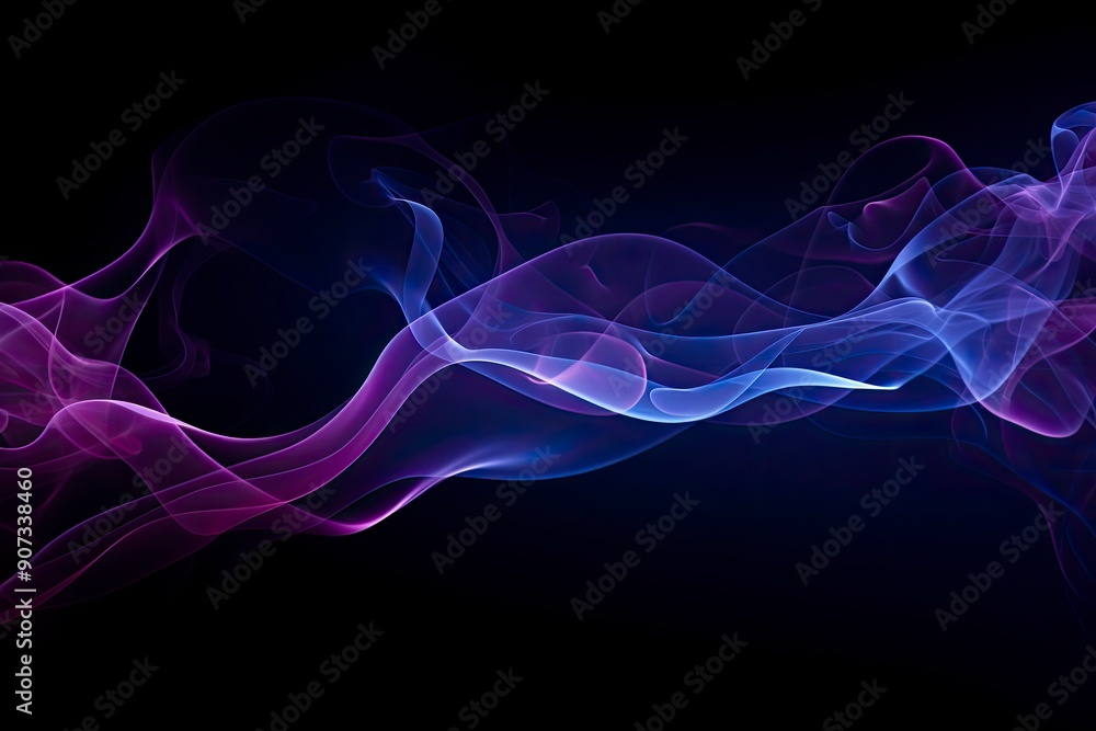 Abstract Smoke In Dark Background with generative ai Abstract Smoke In Dark Background with generative ai