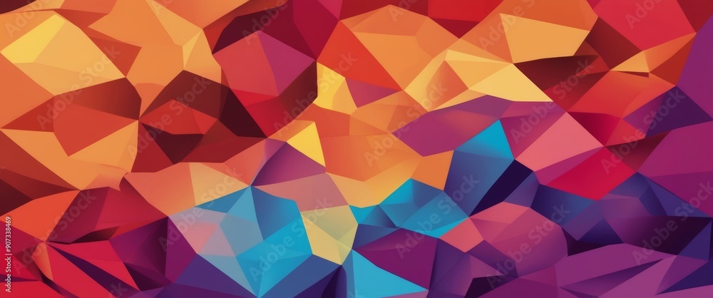Colorful Polygonal Gradient Abstract Background Colorful Polygonal Gradient Abstract Background