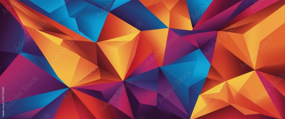 Colorful Polygonal Gradient Abstract Background Colorful Polygonal Gradient Abstract Background