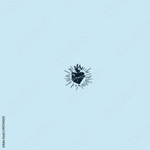 THESE HIGH QUALITY SACRED HEART JESUS VECTOR FOR USING VARIOUS TYPES OF DESIGN WORKS LIKE T-SHIRT, LOGO, TATTOO AND HOME WALL DESIGN
