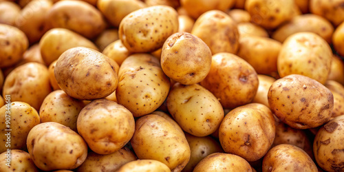 Lots of fresh potato background