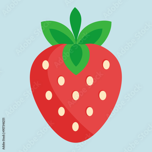 Garden strawberry icon vector illustration