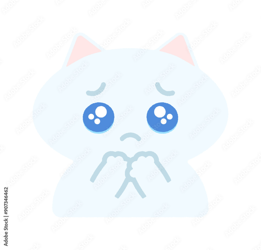 うるうるの涙目のかわいい猫 - ぴえんの絵文字のようなの表情の動物のデザイン素材
うるうるの涙目のかわいい猫 - ぴえんの絵文字のようなの表情の動物のデザイン素材