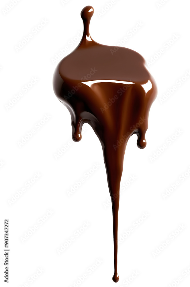 A mesmerizing image showcasing a smooth, rich stream of chocolate dripping down, captured mid-motion. A mesmerizing image showcasing a smooth, rich stream of chocolate dripping down, captured mid-motion.