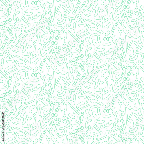 The seamless pattern of gut flora in the digestive system