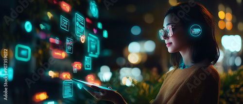 Obraz na płótnie Using AI to customize marketing messages