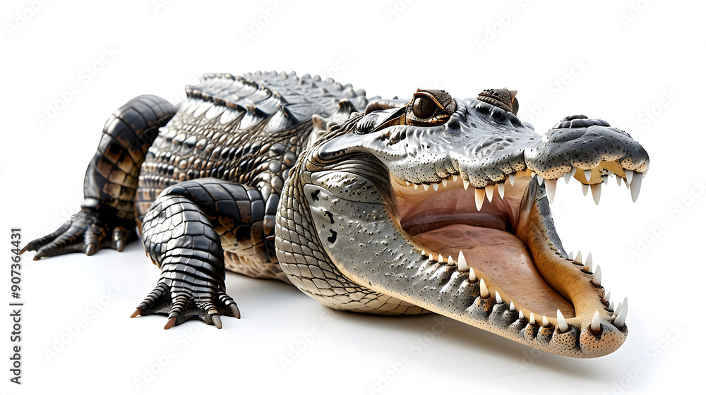 Fototapeta premium Crocodile with Open Mouth