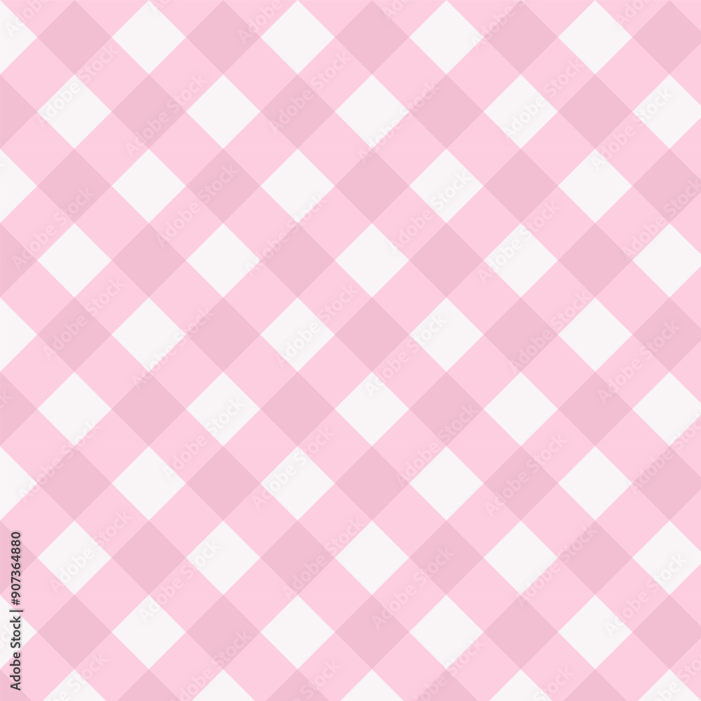 Gingham seamless pattern in pink.Checkered tartan plaid repeat pattern.Geometric vector illustration background wallpaper Gingham seamless pattern in pink.Checkered tartan plaid repeat pattern.Geometric vector illustration background wallpaper
