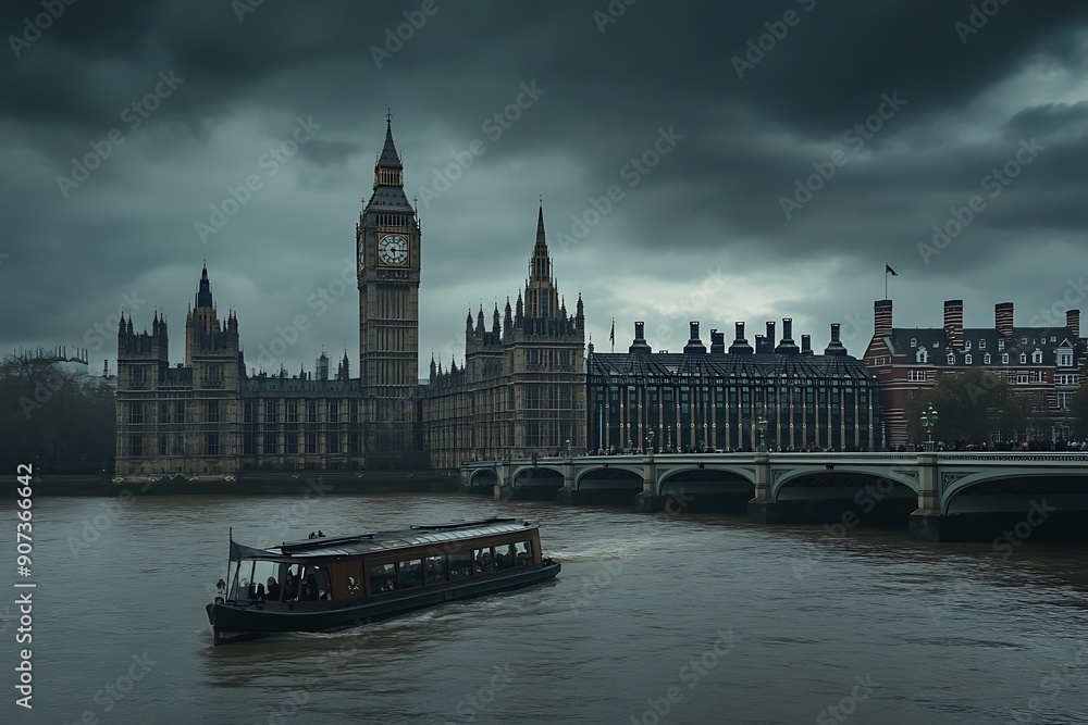 The Westminster Palace and the Big Ben clocktower The Westminster Palace and the Big Ben clocktower