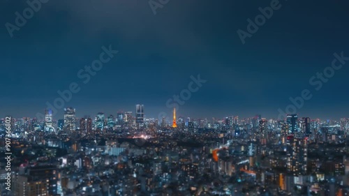 Wallpaper Mural 東京風景・夜景・タイムラプス Torontodigital.ca