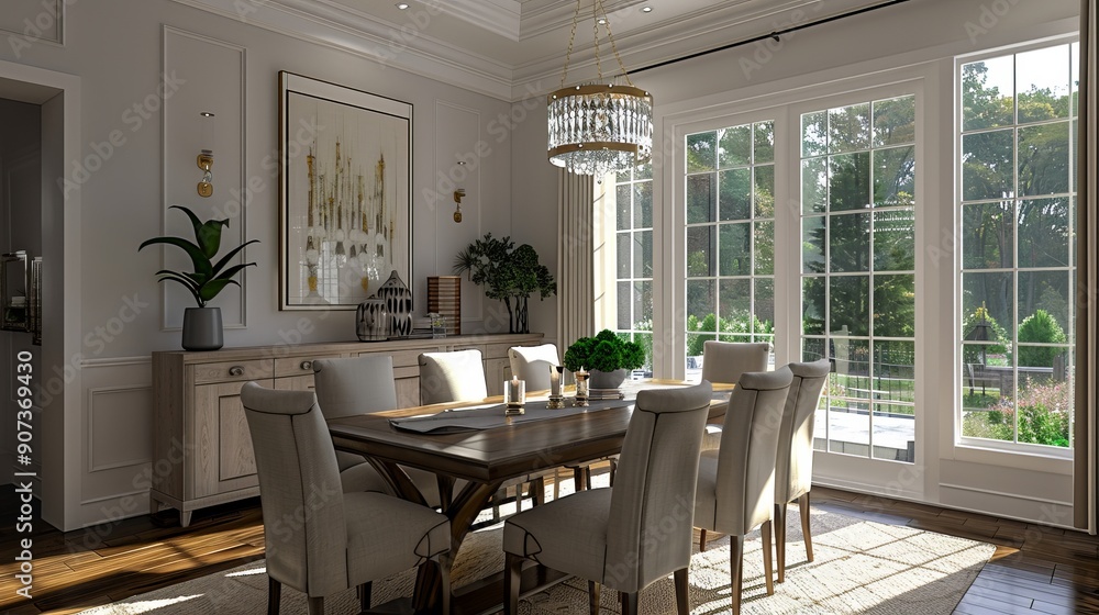 Fototapeta premium Luxurious Traditional Dining Room